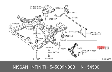 фото Nissan 54500-9N00B Рычаг подвески Nissan 54500-9N00B Рычаг подвески