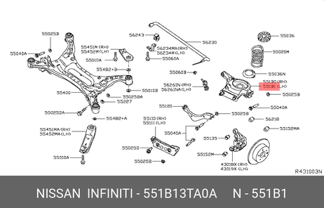 фото Nissan 551B1-3TA0A Деталь Nissan 551B1-3TA0A Деталь