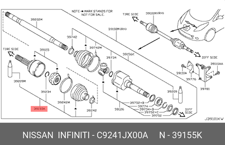фото Nissan C9241-JX00A Деталь Nissan C9241-JX00A Деталь