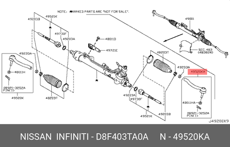 фото Nissan D8F40-3TA0A Након.рул.тяги лев. l33r | лев | Nissan D8F40-3TA0A Након.рул.тяги лев. l33r | лев |