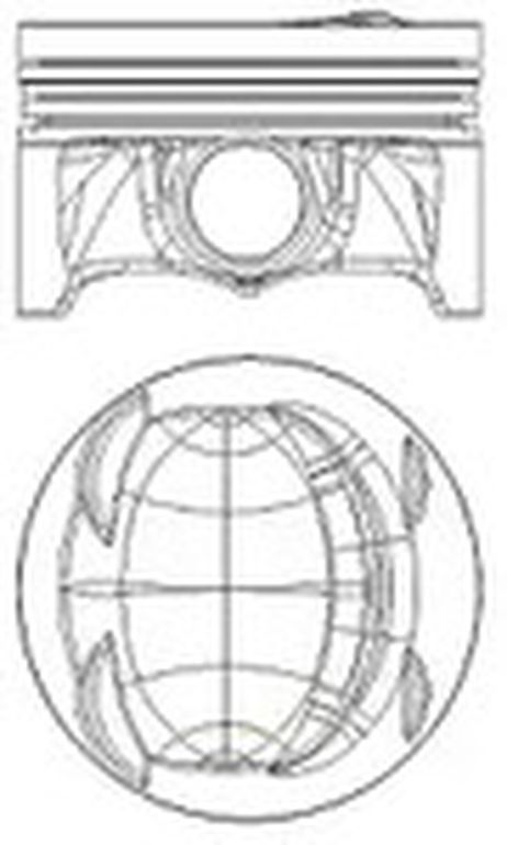 фото Nural 87-433900-10 Поршневая группа в сборе 76.5 std Nural 87-433900-10 Поршневая группа в сборе 76.5 std