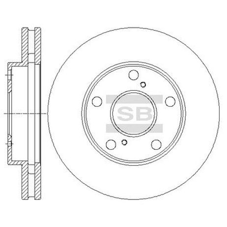 Sangsin SD4032 Диск тормозной (42431-60290) | зад |