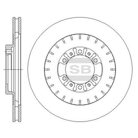 Sangsin SD4322 Диск тормозной  (mb699716) | перед |