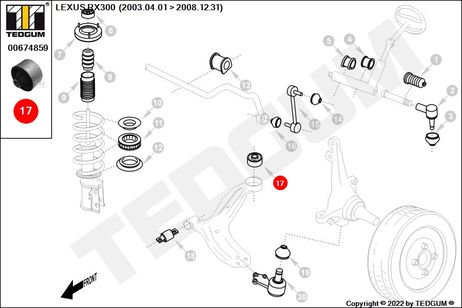 фото TEDGUM 00674859 Сайлентблок рычага TEDGUM 00674859 Сайлентблок рычага