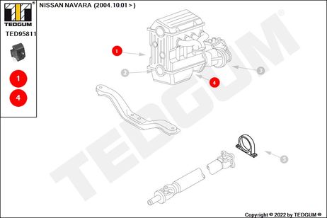 фото TEDGUM TED95811 Подушка ДВС TEDGUM TED95811 Подушка ДВС