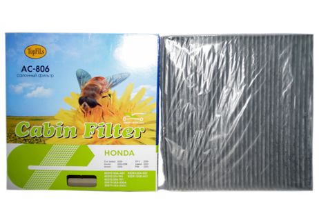 фото TopFiLs AC806 Фильтр салона угольный TopFiLs AC806 Фильтр салона угольный