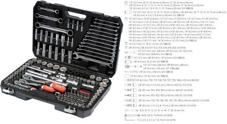 Yato YT38811 Набор инструмента 1/2, 3/8, 1/4 (150пр.) CrV