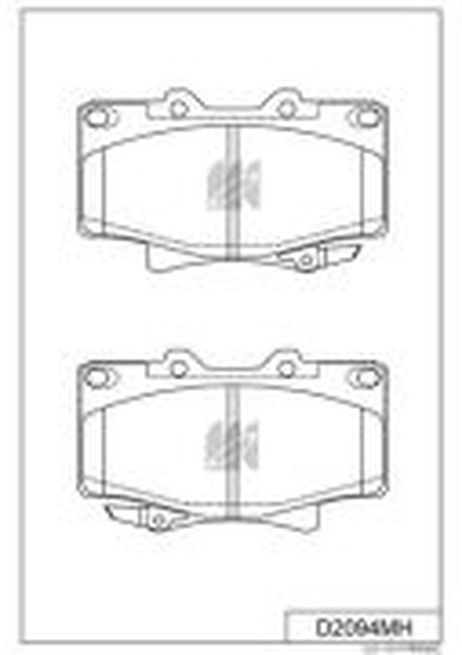 фото Kashiyama D2094MH Колодки тормозные, передние d2094mh Kashiyama D2094MH Колодки тормозные, передние d2094mh