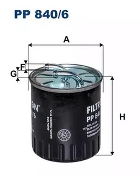 фото FILTRON PP840/6 Фильтр топливный FILTRON PP840/6 Фильтр топливный