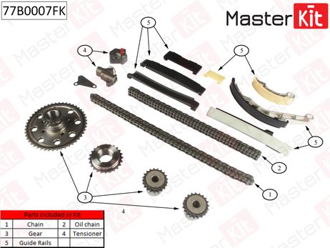 фото Master KiT 77B0007FK Комплект цепи ГРМ Master KiT 77B0007FK Комплект цепи ГРМ