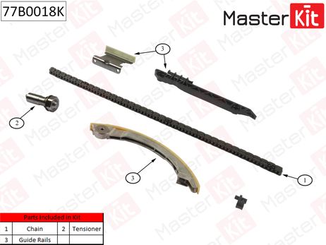 фото Master KiT 77B0018K Комплект цепи ГРМ Master KiT 77B0018K Комплект цепи ГРМ