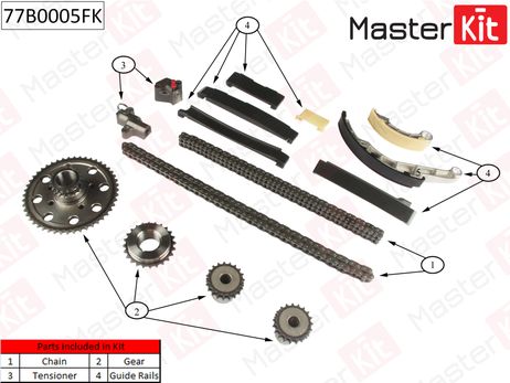 фото Master KiT 77B0005FK Комплект цепи ГРМ Master KiT 77B0005FK Комплект цепи ГРМ
