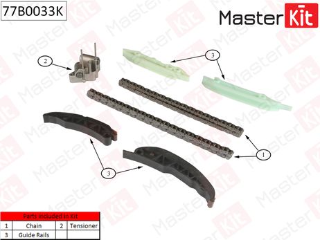 фото Master KiT 77B0033K Комплект цепи ГРМ Master KiT 77B0033K Комплект цепи ГРМ
