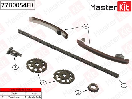 фото Master KiT 77B0054FK Комплект цепи ГРМ Master KiT 77B0054FK Комплект цепи ГРМ