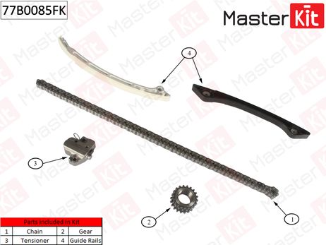 фото Master KiT 77B0085FK Комплект цепи ГРМ Master KiT 77B0085FK Комплект цепи ГРМ