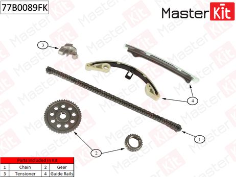 фото Master KiT 77B0089FK Комплект цепи ГРМ Master KiT 77B0089FK Комплект цепи ГРМ