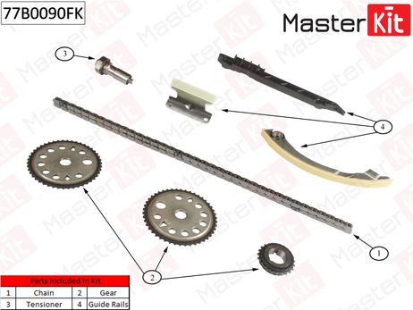 фото Master KiT 77B0090FK Комплект цепи ГРМ Master KiT 77B0090FK Комплект цепи ГРМ