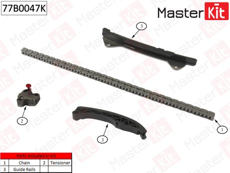 фото Master KiT 77B0047K Комплект цепи ГРМ Master KiT 77B0047K Комплект цепи ГРМ