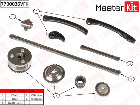 фото Master KiT 77B0036VFK Комплект цепи ГРМ Master KiT 77B0036VFK Комплект цепи ГРМ