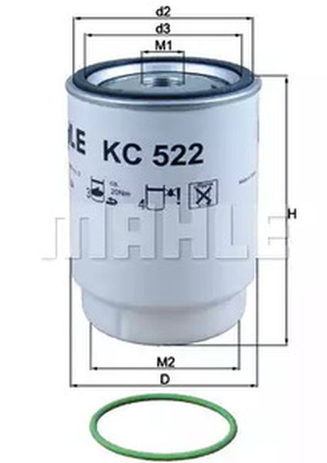Knecht KC 522D Фильтр топливный HCV