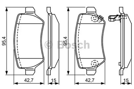 фото Bosch 0 986 495 319 Колодки тормозные дисковые | зад | Bosch 0 986 495 319 Колодки тормозные дисковые | зад |