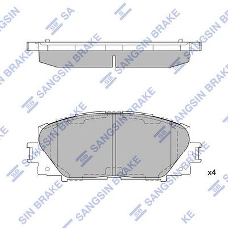 Sangsin SP1377A Колодки тормозные передние
