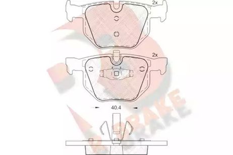 фото R brake RB1739 Колодки тормозные дисковые R brake RB1739 Колодки тормозные дисковые