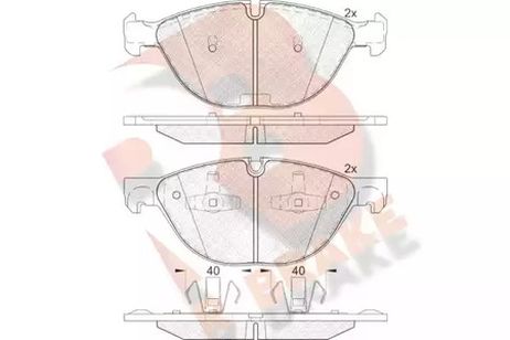 фото R brake RB1905 Колодки тормозные дисковые R brake RB1905 Колодки тормозные дисковые
