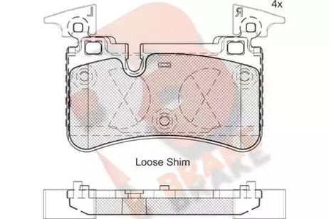 фото R brake RB2209 Колодки тормозные дисковые R brake RB2209 Колодки тормозные дисковые