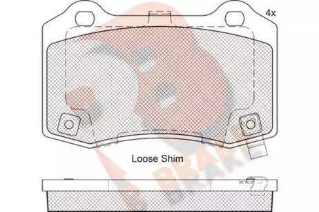 фото R brake RB2230 Колодки тормозные дисковые R brake RB2230 Колодки тормозные дисковые