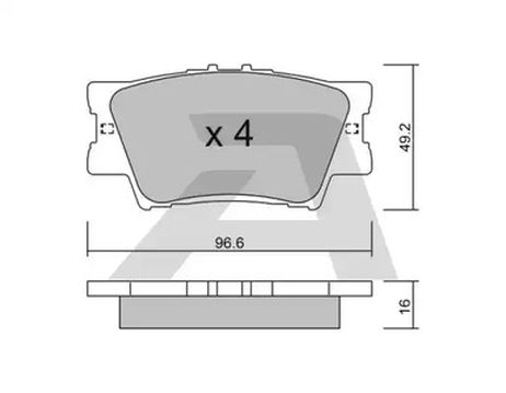 фото Aisin BPTO2007 Колодки тормозные toyota | зад | Aisin BPTO2007 Колодки тормозные toyota | зад |