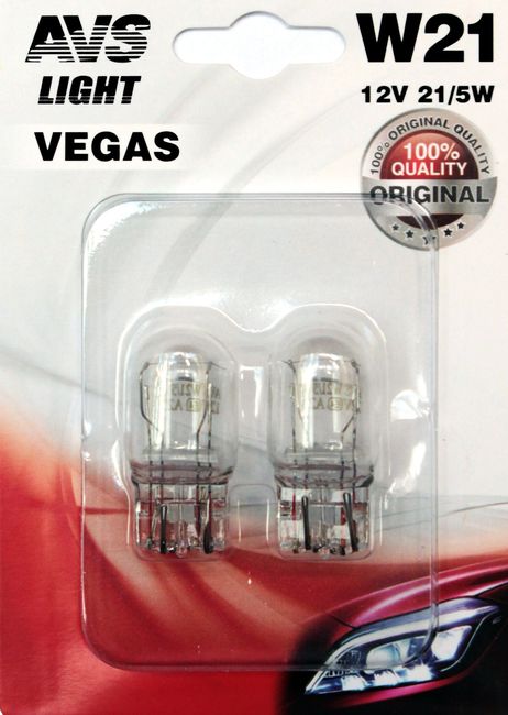 AVS A78477S Лампа 12В 21/5Вт 2х-контактная 2 шт. блистер Vegas AVS