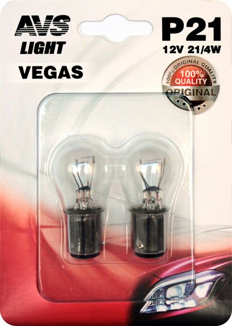 фото AVS A78472S Лампа 12В 21Вт 1-контактная 2 шт. блистер Vegas AVS AVS A78472S Лампа 12В 21Вт 1-контактная 2 шт. блистер Vegas AVS