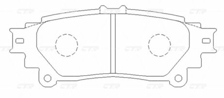 фото CTR GK1085 / ckt-72 Колодки тормозные дисковые | зад | CTR GK1085 / ckt-72 Колодки тормозные дисковые | зад |