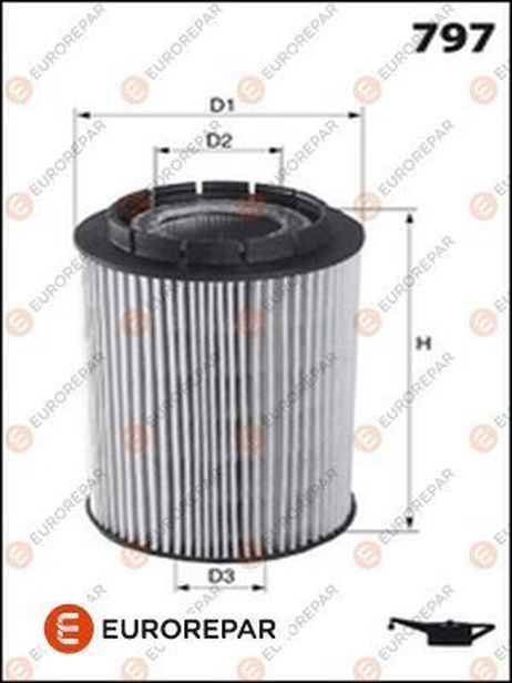 EUROREPAR 1609563680 Фильтр масляный (вставка)