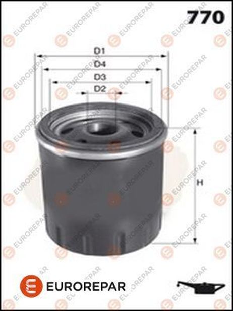 EUROREPAR E149140 Фильтр масляный