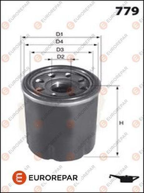 EUROREPAR E149170 Фильтр масляный