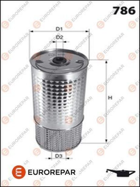EUROREPAR E149193 Фильтр масляный (вставка)