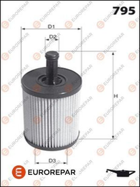 EUROREPAR E149200 Фильтр масляный (вставка)