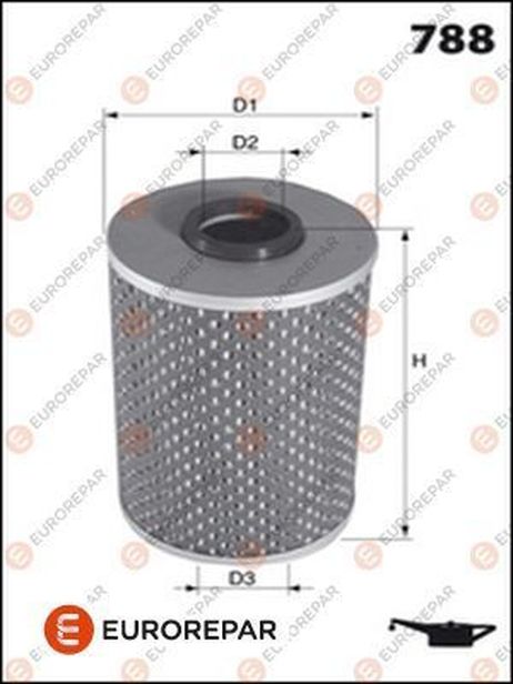 EUROREPAR E149210 Фильтр масляный вставка