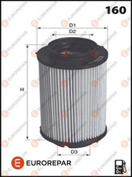 EUROREPAR E148140 Фильтр топливный