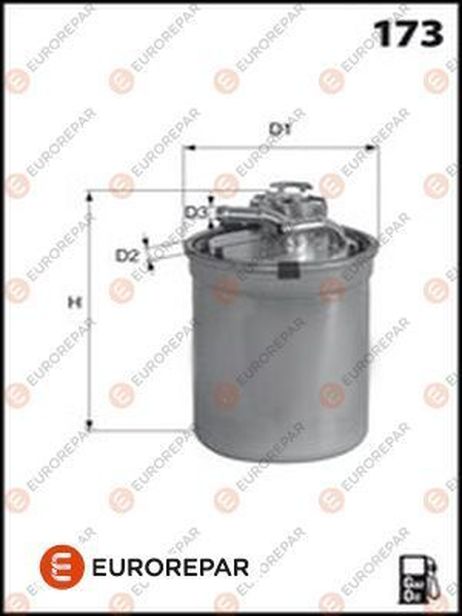 EUROREPAR E148148 Фильтр топливный