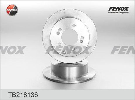 фото Fenox TB218136 Диск тормозной | зад прав/лев | Fenox TB218136 Диск тормозной | зад прав/лев |