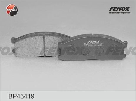 фото Fenox BP43419 Колодки тормозные дисковые | перед прав/лев | Fenox BP43419 Колодки тормозные дисковые | перед прав/лев |