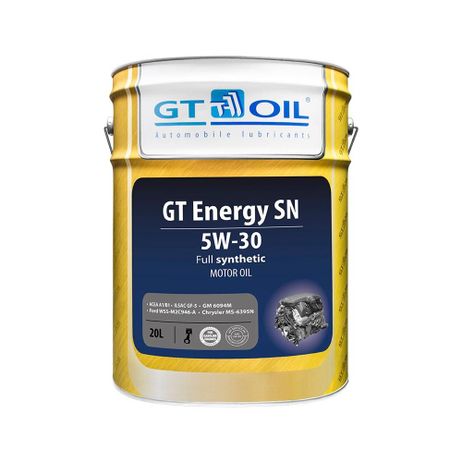 фото Gt oil 8809059407967 Масло моторное 5w30 GT OIL 20л синтетика GT Energy SN Gt oil 8809059407967 Масло моторное 5w30 GT OIL 20л синтетика GT Energy SN