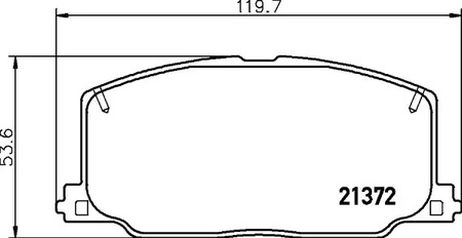 фото Hella 8DB355026961 Колодки тормозные дисковые | перед | Hella 8DB355026961 Колодки тормозные дисковые | перед |
