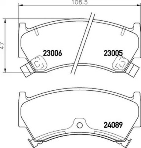 фото Hella 8DB355027401 Колодки тормозные дисковые Hella 8DB355027401 Колодки тормозные дисковые