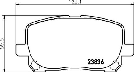 фото Hella 8DB355029801 Колодки тормозные дисковые | перед | Hella 8DB355029801 Колодки тормозные дисковые | перед |