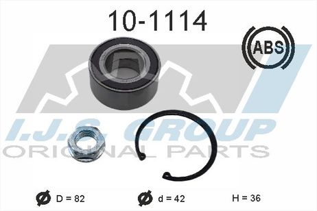 фото IJS 101114 Подшипник ступичный citroen: berlingo 1.6/1.6 HDi | перед | IJS 101114 Подшипник ступичный citroen: berlingo 1.6/1.6 HDi | перед |