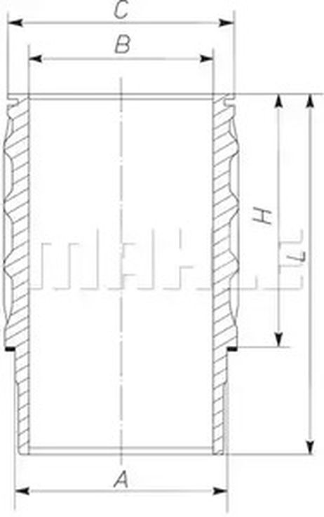 фото Knecht 061WN1701 Гильза блока цилиндров Knecht 061WN1701 Гильза блока цилиндров